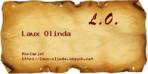 Laux Olinda névjegykártya